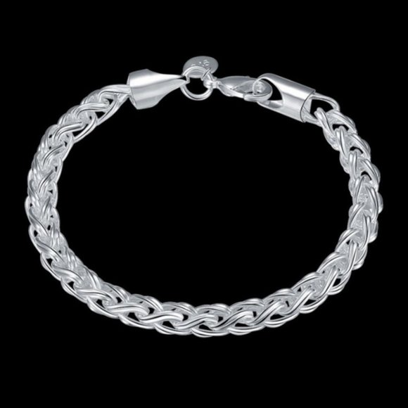 Krasnee NEW RopeTwisted Chain Bracelet 925 Silver - Picture 5 of 7